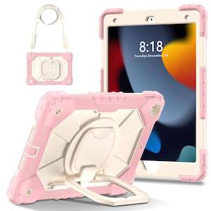 For iPad 6th Gen 9.7" Case Kids Heavy Duty Shockproof Cover - Peach Pink
