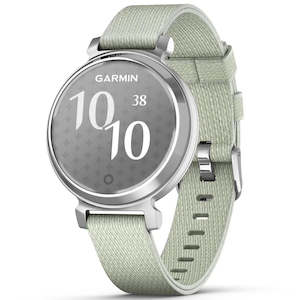 Garmin Lily 2 Classic Stylish Smartwatch Silver with Sage Grey Nylon Band
