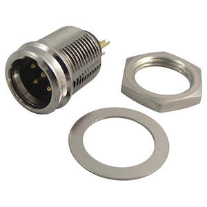 Mini Xlr Connectors: Mini XLR Male Panel Mount Connectors