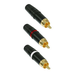 Rca Phono Connectors: Rean RCA Cord Plugs