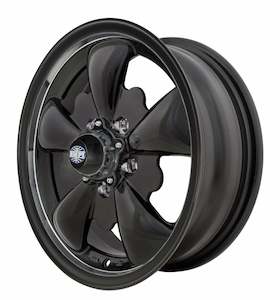 Mag Wheels: EMPI GT-5 Matte Black wheels, 15x5.5" 5-lug (9662)