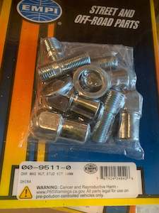 Mag Wheels: Wheel Nut Stud kit (chrome mag kit), 14mm