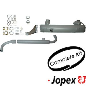 Type 2 Bay: Muffler Kit, Kombi 1300-1600cc