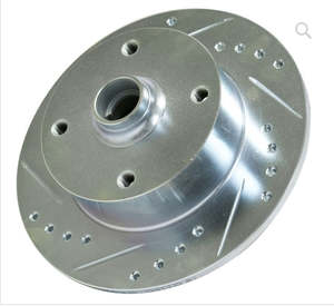 Brake disc Drilled  front, pair - Beetle/Ghia/T3 1966 to 1986