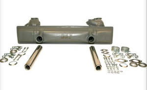 EXHAUST KIT, TWIN PIPE - Beetle/Ghia 1962 to 1986
