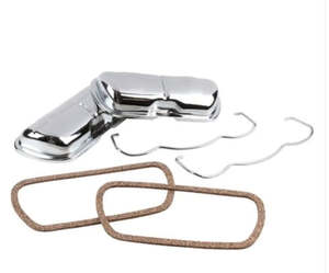 Valve cover set, with clips, PAIR - Beetle/Ghia/Kombi/T3 1961 to 1986