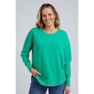 clothing: Simplified crew bright green