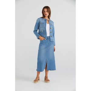 Skirts: Rhode skirt distressed (Last one size 14)