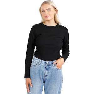 Elm Elle Long Sleeve Rib Tee
