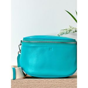 Dani leather bag blue lagon