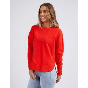 Sweatshirts: Simplified Crew bright red