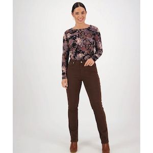 Slim leg full length jean