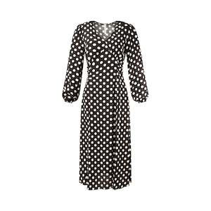 Lemon Tree: Sabrina white polka dot