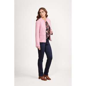 long sleeve lined zip up jacket Rose and Ink