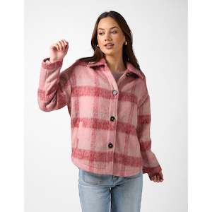 New Arrivals: paige shacket winter berry