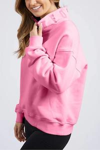 New Arrivals: College zip crew pink