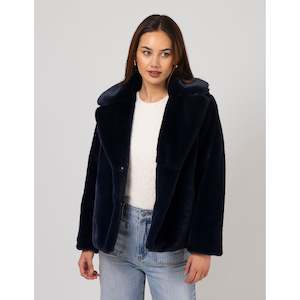 Britta fur jacket Midnight