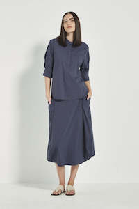 Verge Acrobat Collection: Acrobat Emi skirt denim marle