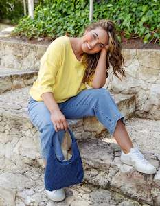 Elm Clothing: Maize Vee neck lemon