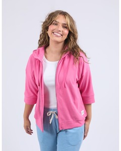 Beachy zip hoodie aurora pink