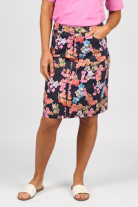 Printed light weight skirt willa
