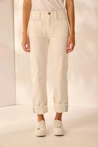 Jeans: Chloe jean Ivory