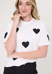 Sweatshirts And Tee Shirts: Valentine tee white