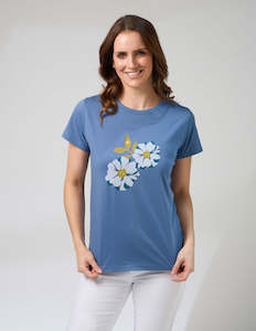 Sweatshirts And Tee Shirts: classic tee denim monets garden