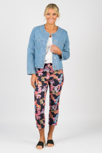 Vassalli: printed slim leg 7/8 willa