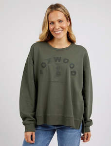 Sweatshirts: Effortless crew green