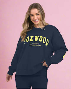 Interval crew Navy/neon yellow