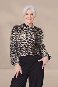 Evie top Leopard Print