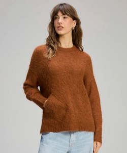 Knitwear: Alpacca Jumper Toffee
