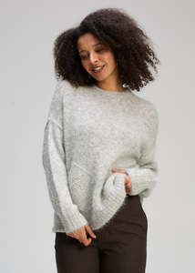 Alpacca Jumper Marl Grey