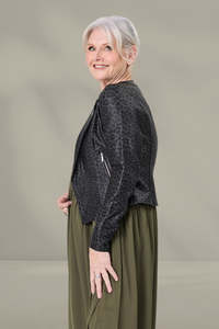 Lemon Tree: Mika leopard jacket grey leopard