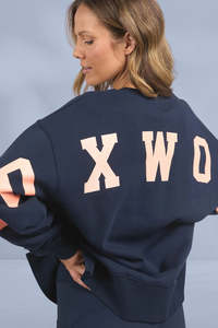 New Arrivals: Interval Crew Navy peach