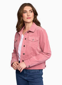 Vassalli: Pinwale cord denim Jacket dusky pink
