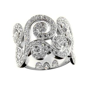 Ellani Sterling Silver & Cubic Zirconia Ring #19953