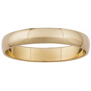 9ct Yellow Gold Classic Half-Round Flat-Fit 1.0mm Wedding Ring #21599