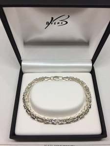 Bracelets: Sterling Silver Byzantyne Bracelet Medium #25263