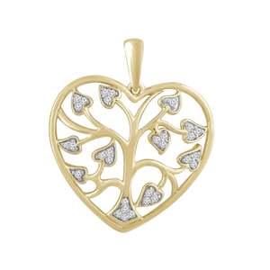 Pendants: 9ct Yellow Gold & Diamond Tree of Life Pendant #24913