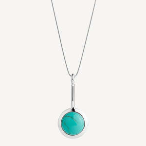 Pendants: Najo Husk Turquoise Large Necklace (80cm) #24899