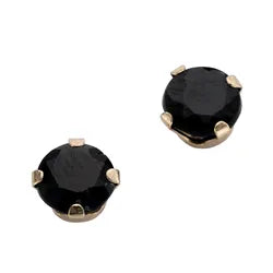 9ct Yellow Gold 4mm Sapphire Studs #