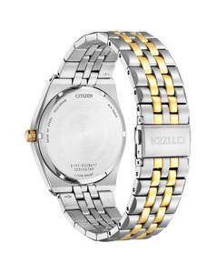 Citizen Eco Drive Gents Stainless Steel White Dial Watch #