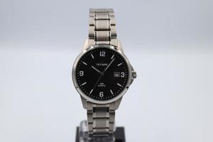 Olympic Titanium Luminous Hands Black Face Watch #24795