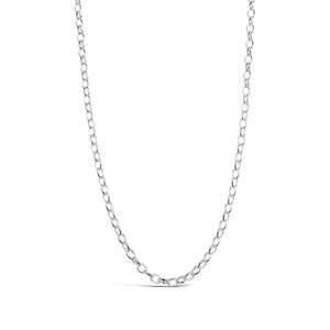 Chains: Sterling Silver Oval Belcher Chain #25490