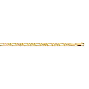 Chains: 9ct Yellow Gold 46cm 3:1 Figaro Chain 80 Gauge #