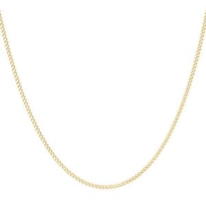 Chains: 9ct Yellow Gold Diamond Cut Curb Chain #