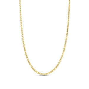 9ct Yellow Gold Round Belcher Chain #