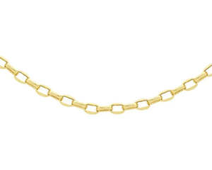 Chains: 9ct Yellow Gold Hollow Oval Belcher 50cm #24931